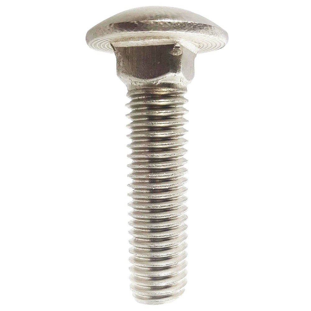 5/16-18 Carriage Bolts Stainless Steel With Option to Add Nuts and Washers