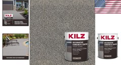 Slip Resistant Gray Concrete Paint, Interior/Exterior, 1 Gal