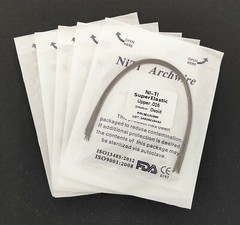 10Pcs Dental Orthodontic Super Elastic Wire Niti Round Arch Wires Ovoid/Natural