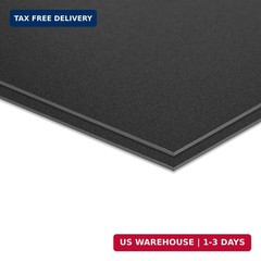 KAITELA ABS Plastic Sheet 12″ x 16″ x 0.060″ Thick Black Moldable Flexible Therm