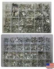 (2600) Master Non-Insulated Bare Crimp Wire Terminal Connector Assortment Kit