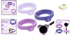 3 Pcs Silicone Chestpiece Covers for EKO CORE 500 Stethoscope Gradient Purple