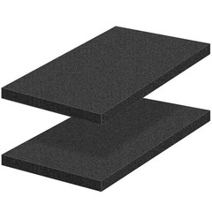 2 PCS Polyurethane Foam Sheets 16″ L x 12″ W x 1″ T Packing Foam Inserts Cutt…