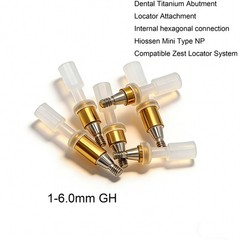 Locator Overdenture Abutment Mini/Regular 3.5/4.0/4.5mm Int Hex Fits Hiossen ET