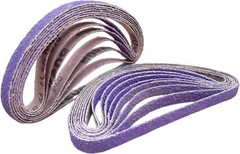 SATC Purple File Sanding Belt Abrasive 1/2 in x 18 IN- Pack of 20 – GRIT 60