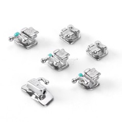 AZDENT Dental Ortho MINI Self-Ligating Brackets Brace 0.022″-Roth/ MBT Hooks 345