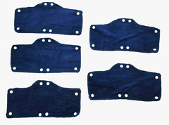 5 Pack Terry Toppers Navy Hard Hat Sweatbands Replacement Cotton Occunomix 870