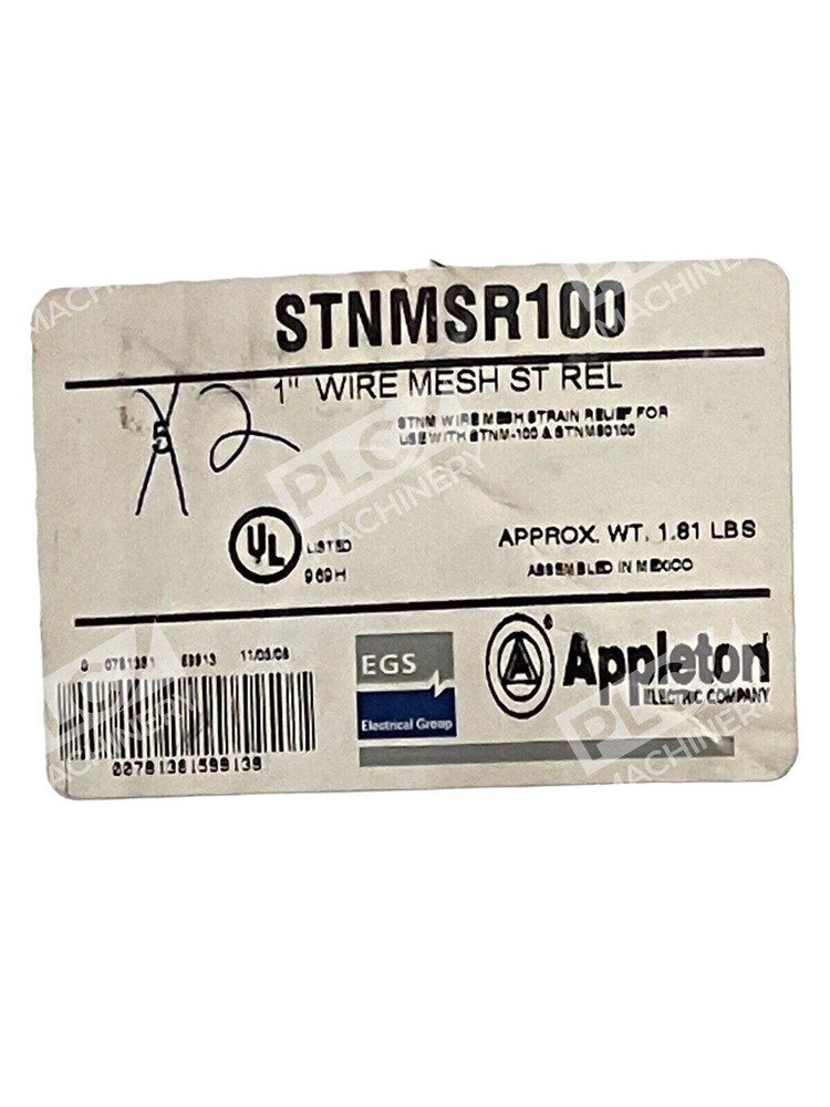 Appleton STNMSR100 1″ Wire Mesh St Rel (lot of 2)