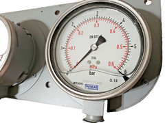 WIKA EN 837-1 / EN8371 Pressure Dual Gauge 0-0.3 MPa 0-3 Bar, 0-0.6 MPa 0-6 Bar