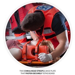 Reusable Head Immobilizer CID Ambulance EMT ORANGENEW