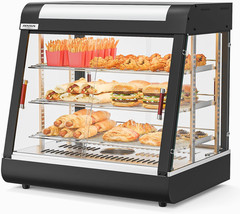 ROVSUN 26″ Commercial Food Warmer Display Pizza Warmer, 3-Tier Electric Countert