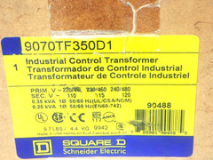 New Square D 9070TF350D1 0.35 KVA Single Phase 240/480-110/120V Transformer T515