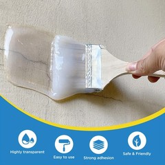 1 Gal Transparent Rubber Waterproof Sealant Terrace Roof Basement Pond Repair