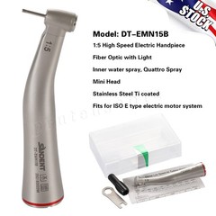 SANDENT 1:5 Contra Angle Electric Dental Handpiece Fiber Optic Mini Head DT-EM