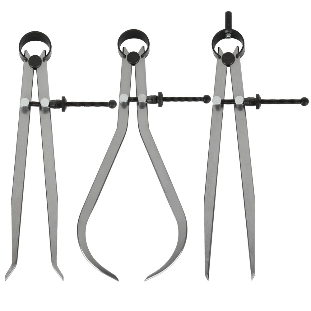 8″ Inch Spring Caliper Set of 3 Pieces 200mm – Inside Outside & Divider Set