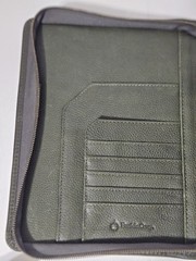 Franklin Covey Planner Sandstone Leather Green 7 Ring Full Zip 7 Habits 10×8″
