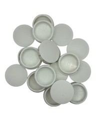1 1/4″ Hole Nylon Locking Panel Plugs White Dome Cover 1 3/8″ Top Width