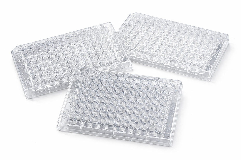 96 Well Plate TC Treated Flat Bottom Cell Culture w/ Lid – 50 /Case Corning 3596