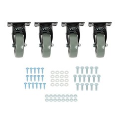 4PCS Heavy Duty 4″ Caster Wheels Capacity with brake