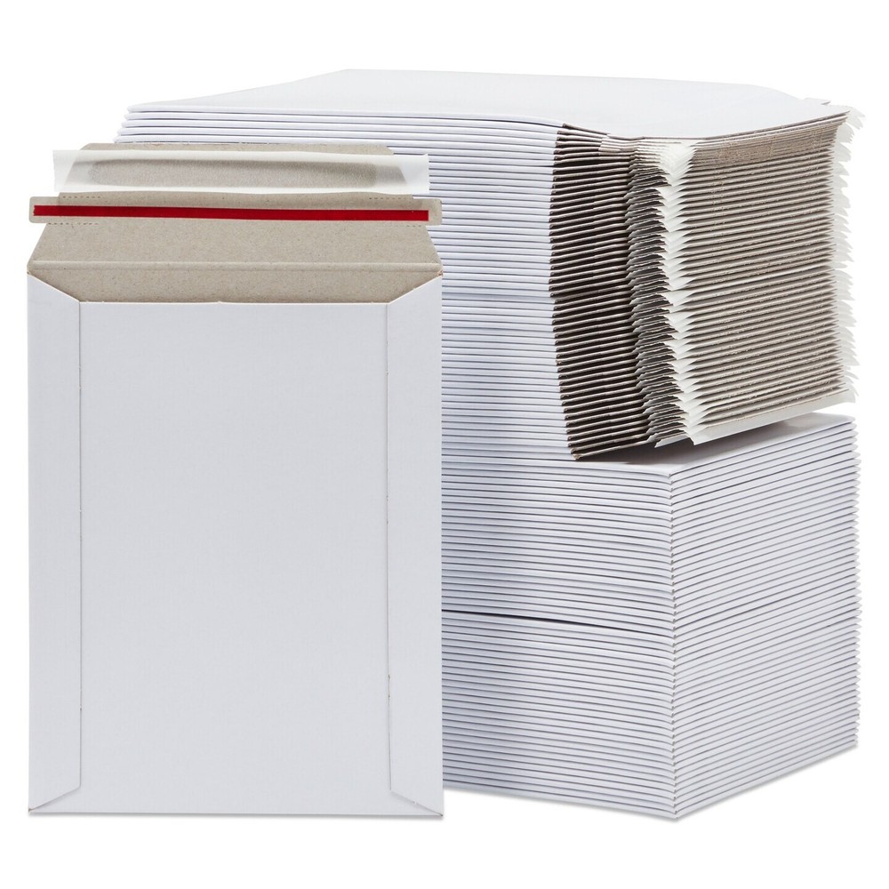 50 – 6″ x 8″ White CD/DVD Photo Ship Flats Cardboard Envelope Mailer Mailers