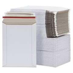 500 – 6″ x 8″ White CD/DVD Photo Ship Flats Cardboard Envelope Mailer Mailers