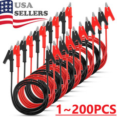 Alligator Clips Electrical Multimeter Test Leads 1500V/15A Jumper Wires Set LOT
