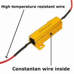 4Pcs 50W 60hm Load Resistors for LED Bulb Hyper Flash/Error Code Fix