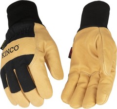 , 1928KW-L, Thermal Lined Grain Pigskin Leather Palm Work Glove with Knit Wri…