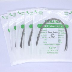 10 Packs Dental Orthodontic Super Elastic Niti (Round Ovoid)Arch Wire 014 Upper