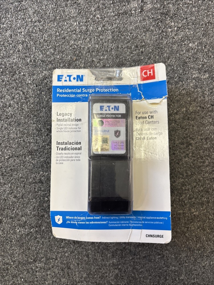 Eaton CH Residential Whole House Surge Protector CHNSURGE Type 2 Pigtail Neutral