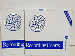 2 NEW BOXES OF 100, GRAPHIC CONTROLS, PN-20859692, RECORDING CHARTS, 500P1225-7