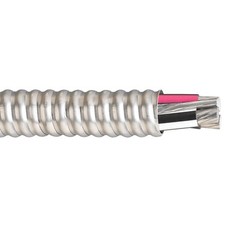 100′ 6/3 Type MC Aluminum Conductor Interlocked Armor Metal Clad Cable 600V