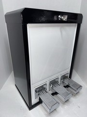$1 Vend Black 3 Column Sticker Tattoo Pokemon Card Vending Machine Sports Cards