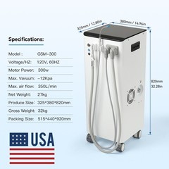 Dental Portable Mobile Delivery Unit System Cart /Dental Suction System Pump