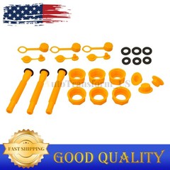 3x Replacement Gas Can Vent Spout Nozzle Kit For Old Style Cap7 Plastic Gas Cans