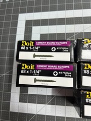 5 LB Pounds Do It Cement Board Screws #8 X 1-1/4″ Phillips head Ceramic Spade Pt