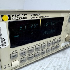 HP 8156A Optical Attenuator 1310/1550nm SM – 60 dB, 0.001 dB, GPIB Opt 101
