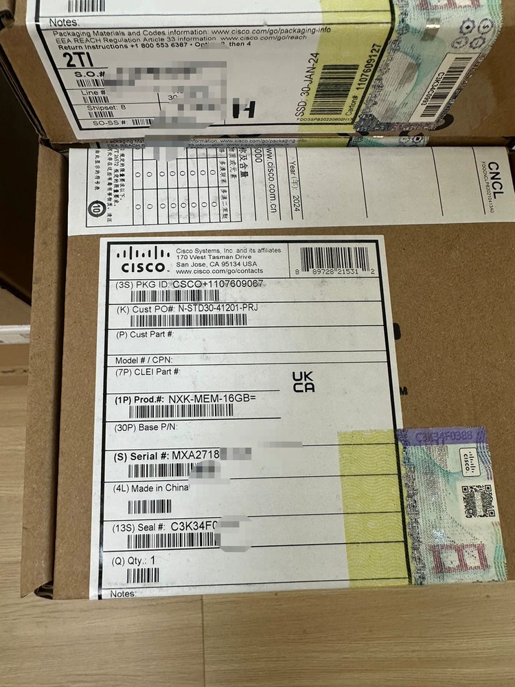 New Cisco NXK-MEM-16GB= Fast Memory Module Shipping via FedEx or DHL