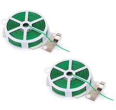 Garden Wire with Cutter, 2 Pcs Total 656 Feet/ 200 Meter Soft Iron Wire