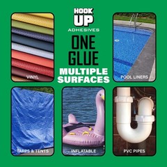 Vinyl Cement – Waterproof Pool Liner Repair Glue for Vinyl & PVC, Fast-Drying…