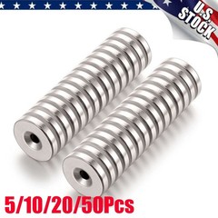 5-50x N35 Countersunk Ring Round Disc Strong Magnets Rare Earth Neodymium Hole