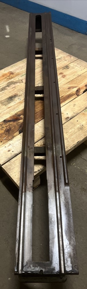 Vintage “The National Supply Co” Toledo Ohio Cast Iron 8’ Lathe Bed