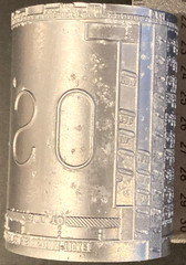 Wyoming Directory Assistance Billing Statement Zinc Rotary Printing Plate 2.25″