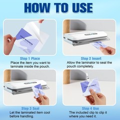 100 PCS 3x4in GovernmentSize ID Card Laminating Pouches Badges 100 Clips