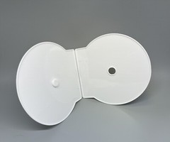 25 PCS NEW CD/DVD CLAM SHELL CASES PAKRITE CSHELL, WHITE, JS100WHITE