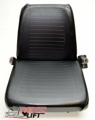 NEW UNIVERSAL VINYL FORKLIFT SEAT WITH BELT FITS CLARK CAT HYSTER YALE TOYOTA