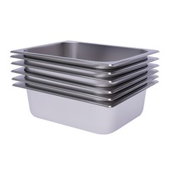 6 Pack 4″ Deep 1/2 Size Stainless Steel Steam Table Pans Hotel Food Prep Pan NEW