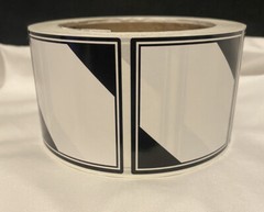 500 per roll, LIMITED QUANTITY ORM-D DOT 2×2 Warning Sticker Label, black/white