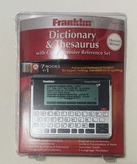 Franklin Dictionary & Thesaurus with Comprehensive Reference Set MWD-1490