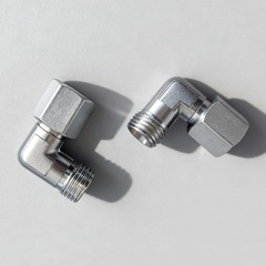 2Pcs For AGT M14x1.5 Din Male To Female 90 Mini Excavator Hydraulic Fittings HOT